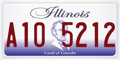 IL license plate A105212