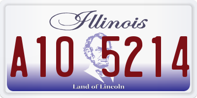 IL license plate A105214