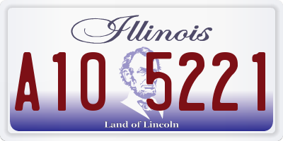 IL license plate A105221