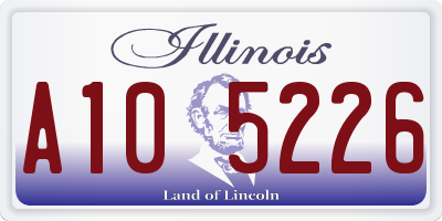 IL license plate A105226