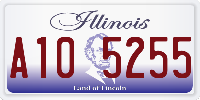 IL license plate A105255