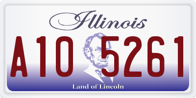 IL license plate A105261