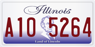 IL license plate A105264