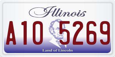 IL license plate A105269