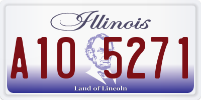 IL license plate A105271