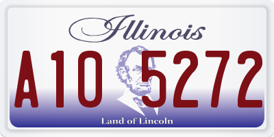 IL license plate A105272