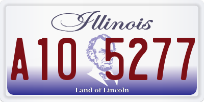 IL license plate A105277
