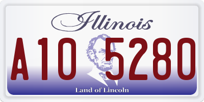 IL license plate A105280