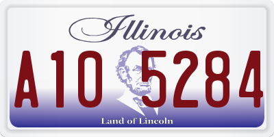 IL license plate A105284