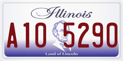 IL license plate A105290