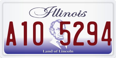 IL license plate A105294