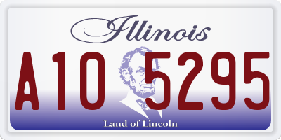 IL license plate A105295