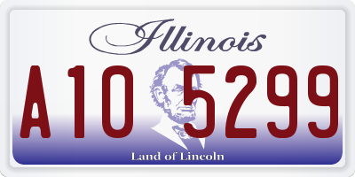 IL license plate A105299