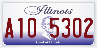 IL license plate A105302