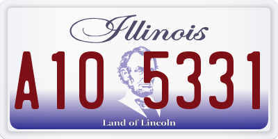 IL license plate A105331