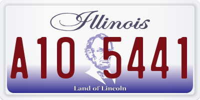 IL license plate A105441