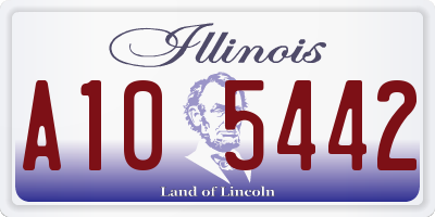 IL license plate A105442