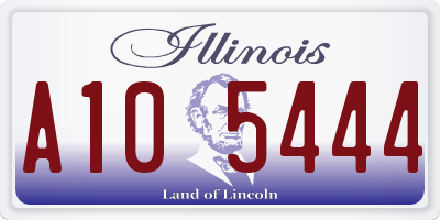 IL license plate A105444