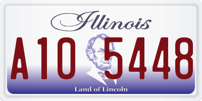 IL license plate A105448