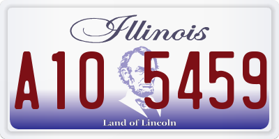 IL license plate A105459