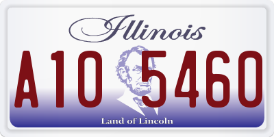 IL license plate A105460