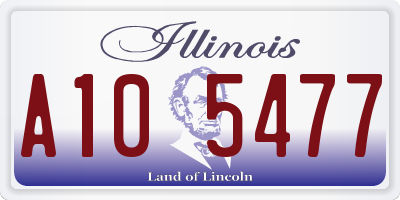 IL license plate A105477