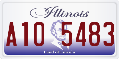 IL license plate A105483
