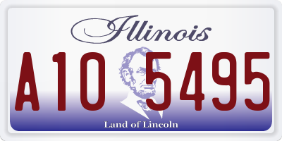 IL license plate A105495