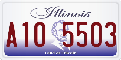 IL license plate A105503