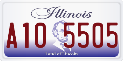 IL license plate A105505