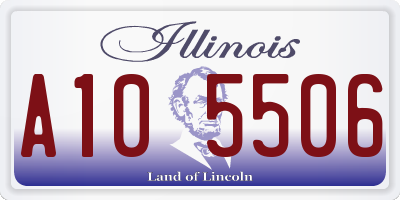 IL license plate A105506