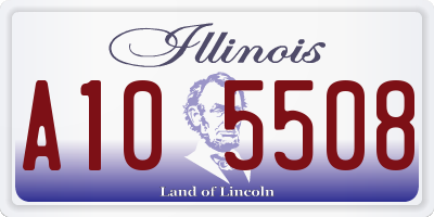 IL license plate A105508
