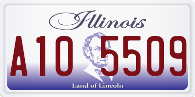 IL license plate A105509