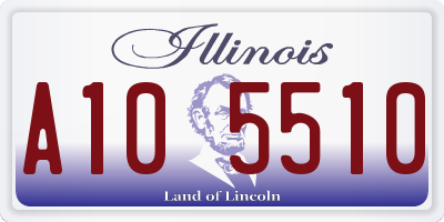 IL license plate A105510