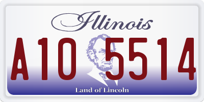 IL license plate A105514