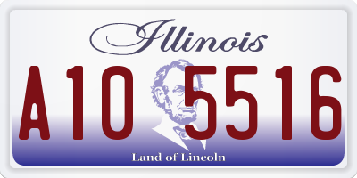 IL license plate A105516
