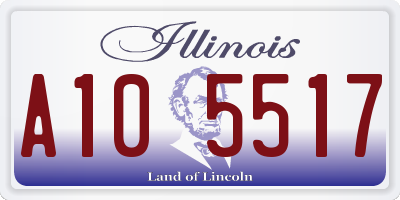 IL license plate A105517
