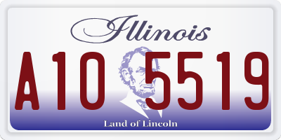 IL license plate A105519