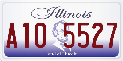 IL license plate A105527