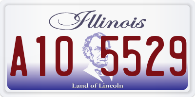 IL license plate A105529