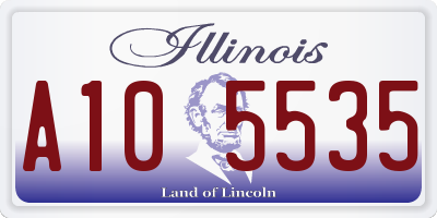 IL license plate A105535