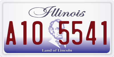 IL license plate A105541