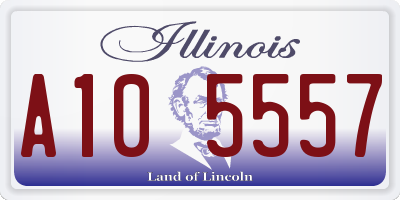 IL license plate A105557