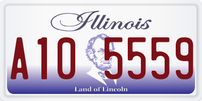 IL license plate A105559