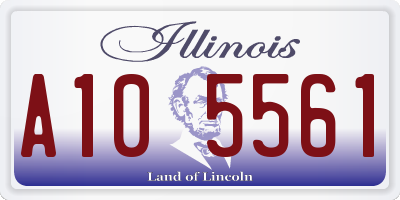 IL license plate A105561