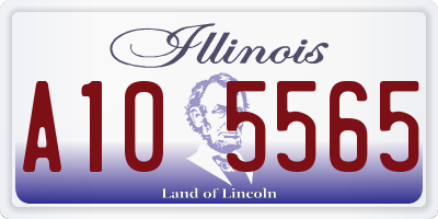 IL license plate A105565