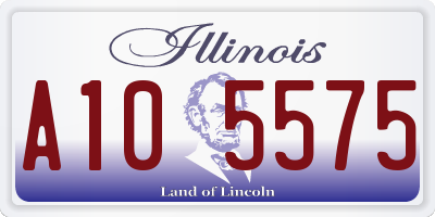 IL license plate A105575