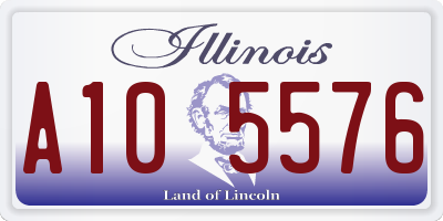 IL license plate A105576