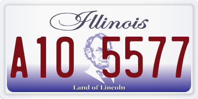 IL license plate A105577