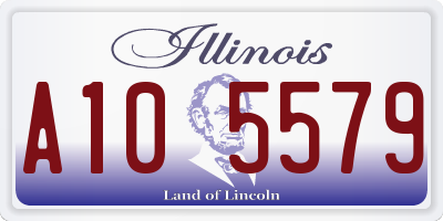 IL license plate A105579